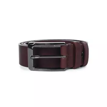 Ремень поясной мужской натуральная кожа 59218 бордо Т. 150х3,3х0,3 см