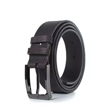 Ремень поясной мужской натуральная кожа 59218 коричневый 130х3,3х0,3 см