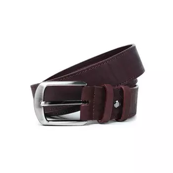 Ремень поясной мужской натуральная кожа 59318 бордо Т. 115х3,8х0,3 см