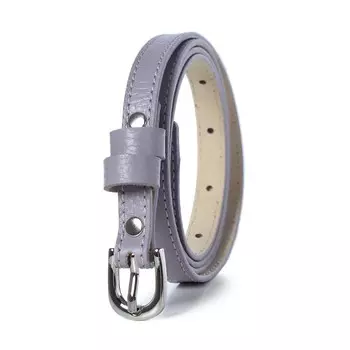 Ремень поясной женский натуральная кожа 49620 сиреневый 120х1,2х0,3 см