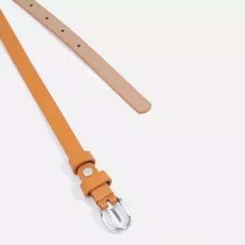 Ремень, ширина 1,5 см, винт, цвет рыжий