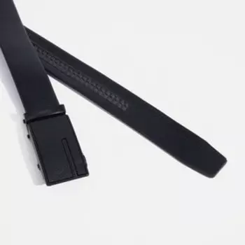 Ремень мужской, ширина 3,5 см, пряжка автомат, цвет чёрный