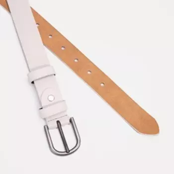 Ремень, ширина 3 см, винт, цвет бежевый