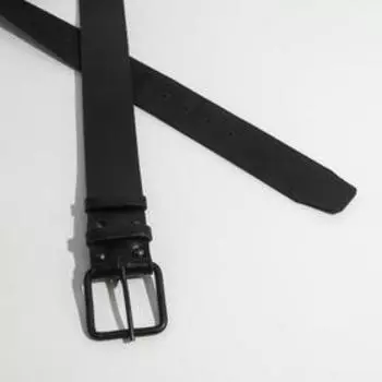 Ремень военный мужской, ширина 4,5 см, пряжка металл, цвет чёрный