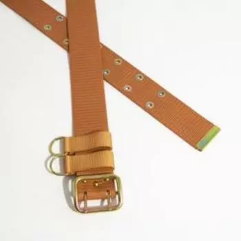 Ремень военный мужской, ширина 5 см, пряжка металл, цвет бежевый