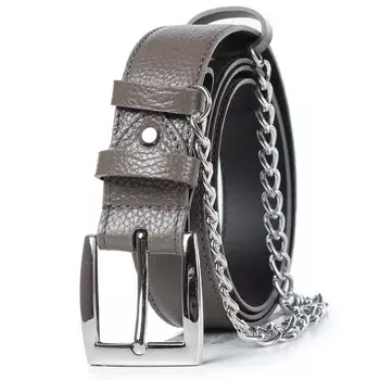 Ремень женский, цвет серо-коричневый