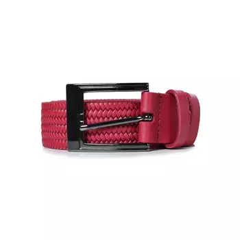 Ремень женский, натуральная кожа, 2 размер 120x3x35 см, КРАСНЫЙ