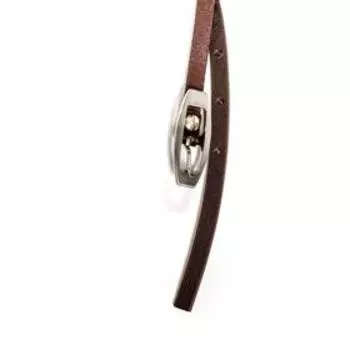 Ремень женский, ширина 0,9 см, цвет коричневый