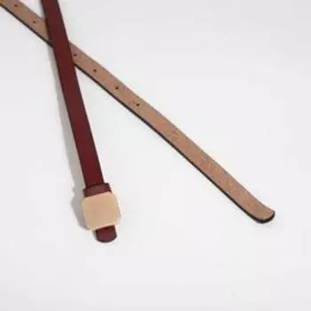 Ремень женский, ширина 1,4 см, гвоздик, цвет бордовый