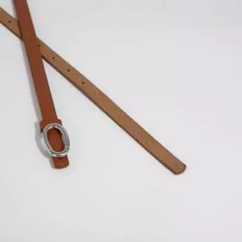 Ремень женский, ширина 1,4 см, гвоздик, цвет рыжий