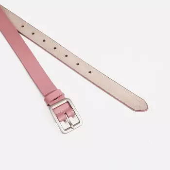 Ремень женский, ширина 2.2 см, винт, пряжка металл, цвет розовый