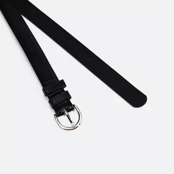 Ремень женский, ширина 2,3 см, пряжка металл, цвет чёрный