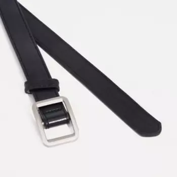 Ремень женский, ширина 2,3 см, пряжка металл, цвет чёрный