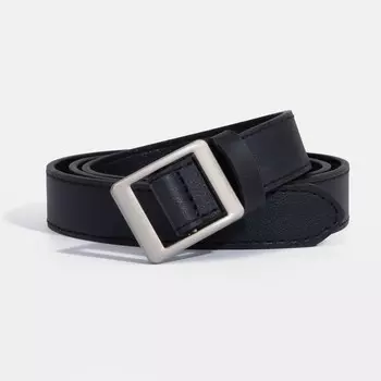 Ремень женский, ширина 2,3 см, пряжка металл, цвет чёрный