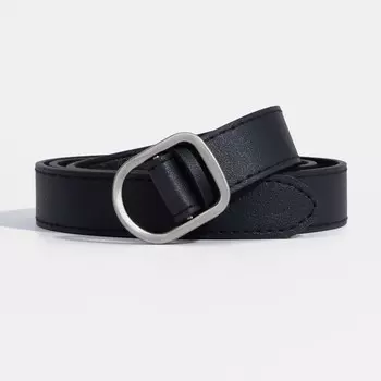 Ремень женский, ширина 2,3 см, пряжка металл, цвет чёрный