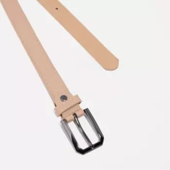 Ремень женский, ширина - 2,3 см, пряжка металл, цвет светло-коричневый