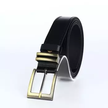 Ремень женский с винтом, 1102.5 см, пряжка металл, золотистая, чёрный