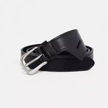 Ремень женский, ширина 2,5 см, пряжка металл, цвет чёрный