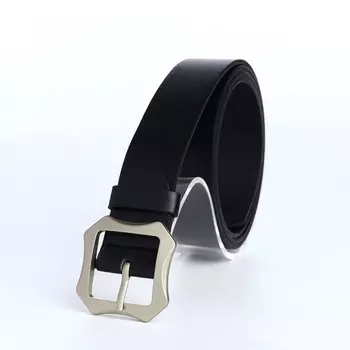 Ремень женский с винтом, 1102.5 см, матовая классическая пряжка металл, чёрный