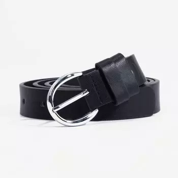 Ремень женский, ширина 2,5 см, винт, пряжка металл, цвет чёрный