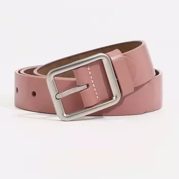 Ремень женский, ширина 2.5 см, винт, пряжка металл, цвет розовый