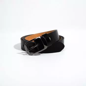 Ремень женский, ширина 2,5 см, винт, пряжка тёмный металл, цвет чёрный