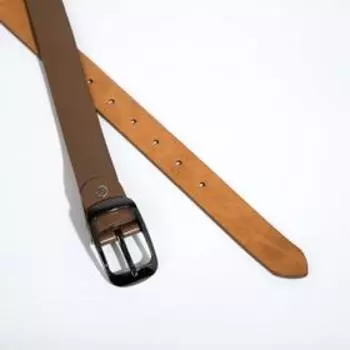 Ремень женский, ширина 2,5 см, винт, пряжка тёмный металл, цвет коричневый