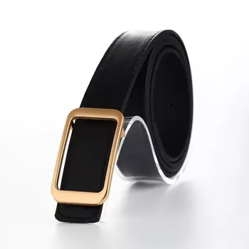 Ремень женский, 1102.6 см, пряжка-гвоздик металл, чёрный