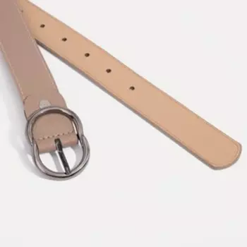 Ремень женский, ширина - 2,8 см, пряжка металл, цвет светло-коричневый
