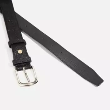 Ремень детский, ширина 2,8 см, винт, пряжка металл, цвет чёрный