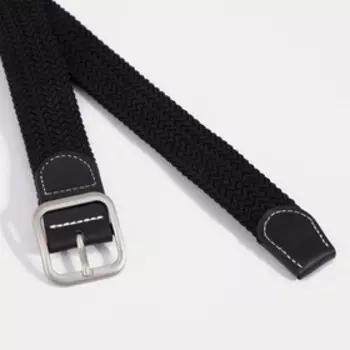 Ремень женский, ширина 3,3 см, пряжка металл, цвет чёрный