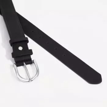 Ремень женский, ширина 3,5 см, винт, цвет чёрный