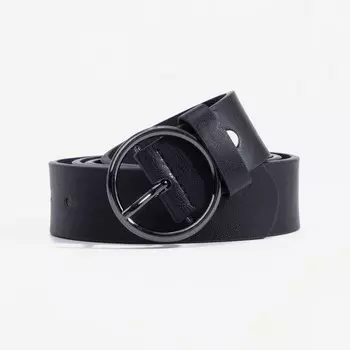 Ремень женский, ширина 3,5 см, винт, пряжка металл, цвет чёрный