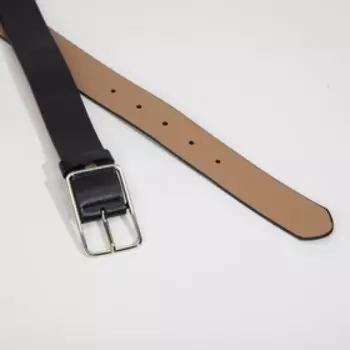 Ремень женский, ширина 3,5 см, винт, пряжка металл, цвет синий