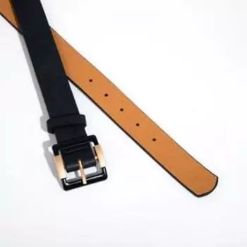 Ремень женский, ширина 3,7 см, пряжка пластик, цвет синий