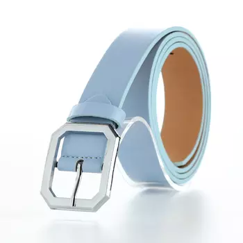 Ремень женский, ширина 3 см, цвет голубой