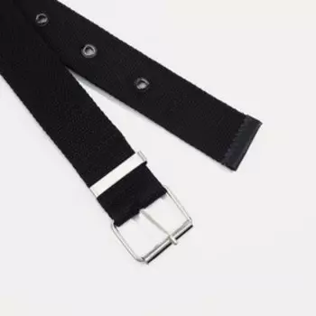 Ремень женский, ширина 4 см, пряжка металл, цвет чёрный