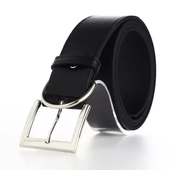 Ремень женский с винтом, 1104 см, пряжка металл, серебристая, чёрный