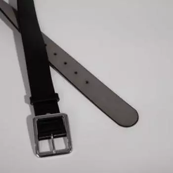 Ремень женский, ширина 4 см, винт, пряжка металл, цвет чёрный
