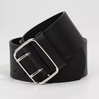 Ремень женский, ширина 6 см, пряжка металл, цвет чёрный