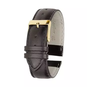 Ремешок для часов, мужской, 18 мм, запряжник 75 мм, горт 115 мм, коричневый, удлиненный