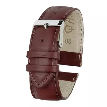 Ремешок для часов, мужской, 20 мм, натуральная кожа, светло-коричневый