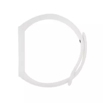 Ремешок для фитнес-браслета Mi Band 5/6 LuazON, силиконовый, белый