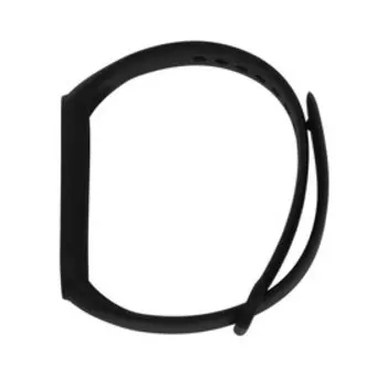 Ремешок для фитнес-браслета Mi Band 5/6 LuazON, силиконовый, черный