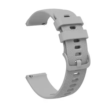 Ремешок для смарт-часов, 20 мм, силикон, серый