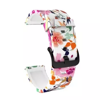 Ремешок для смарт-часов "Цветы", 20 мм, силикон