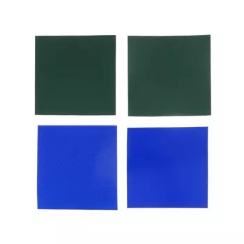 Ремкомплект, 2 заплатки синего и 2 заплатки зеленого цвета