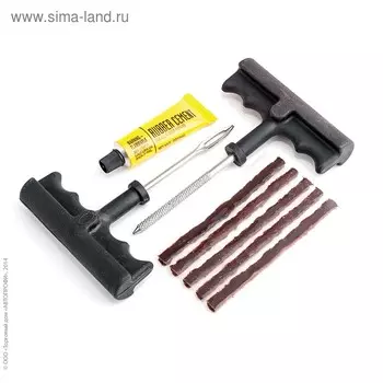 Ремкомплект бескамерных шин "AUTOPROFI", Master, шило-рашпиль, аппликатор жгута, эластичные жгуты, клей