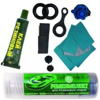 Ремкомплект для резиновых лодок, в тубусе