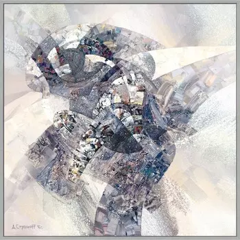 Репродукция картины «Музыка сфер», 70х70, рама (20-006)